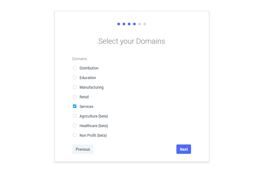 Sélectionnez vos domaines