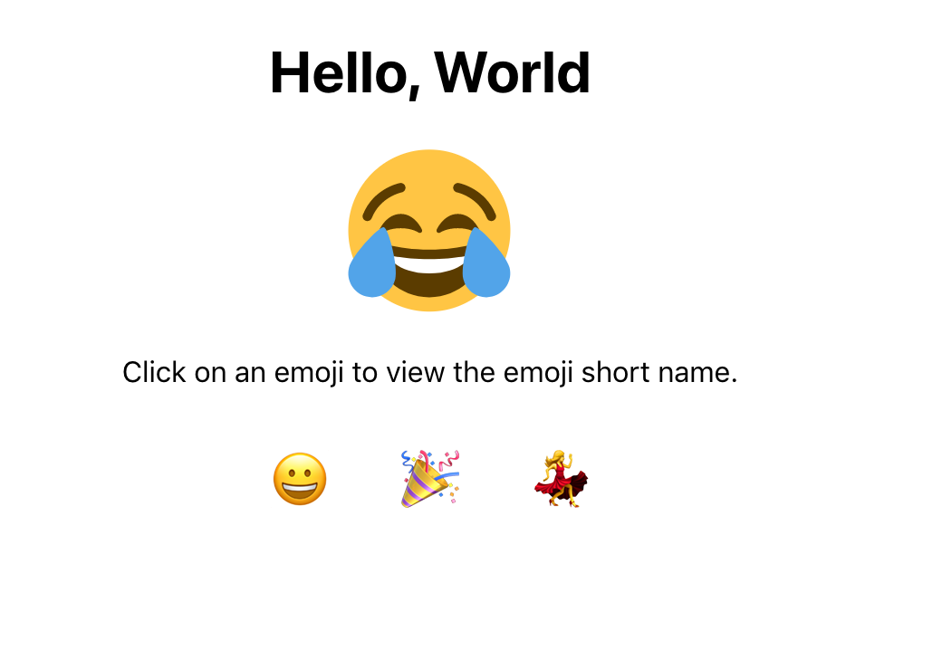 Browser mit Emoji