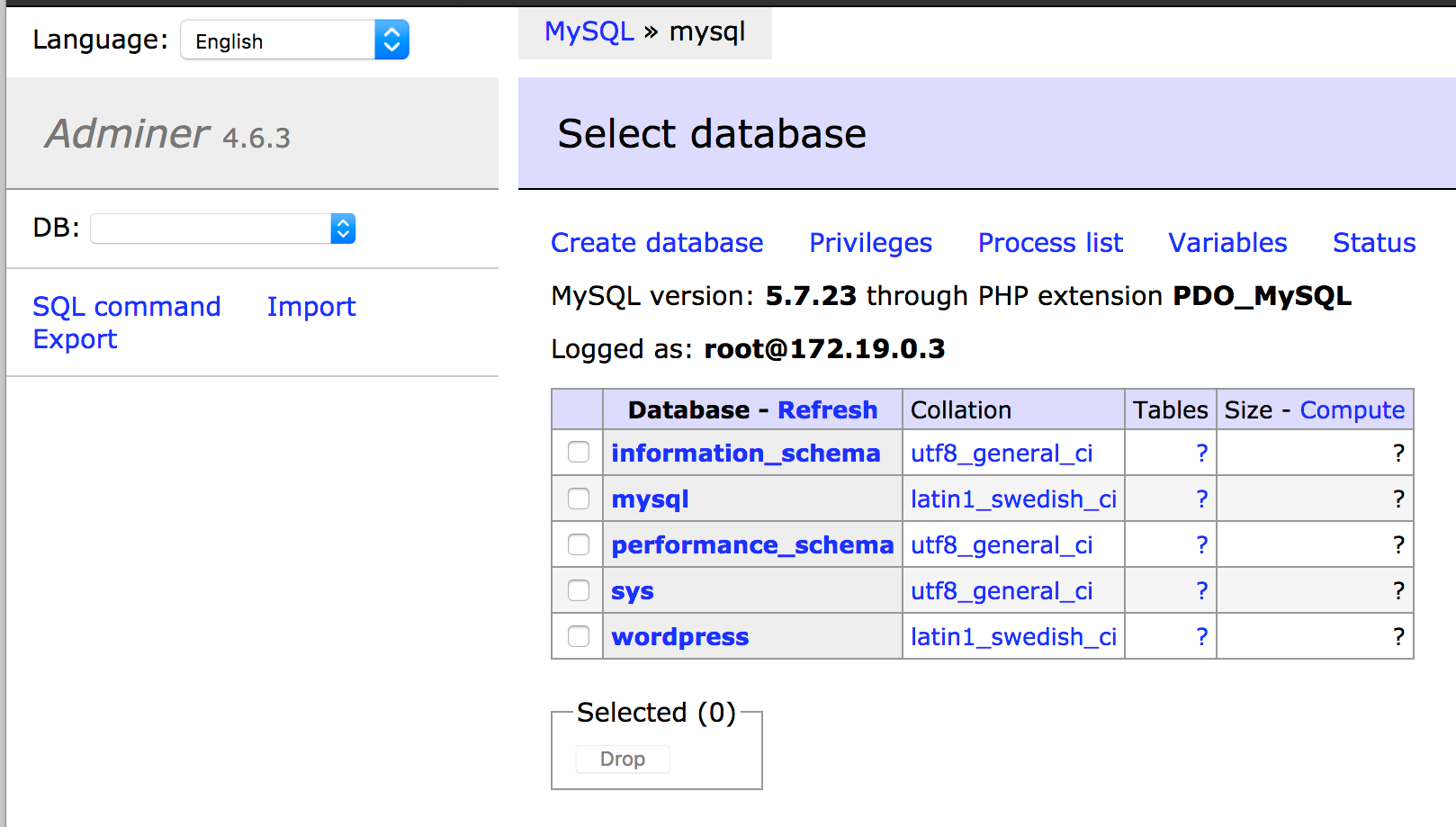 connect to mysql container from host sqlpro