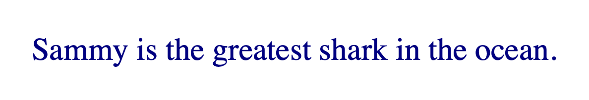 Text rendered in navy blue with the browser default serif font.