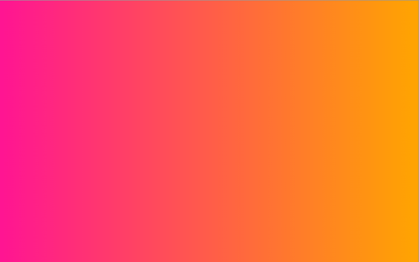 Color gradient of pink on the left to orange on the right.