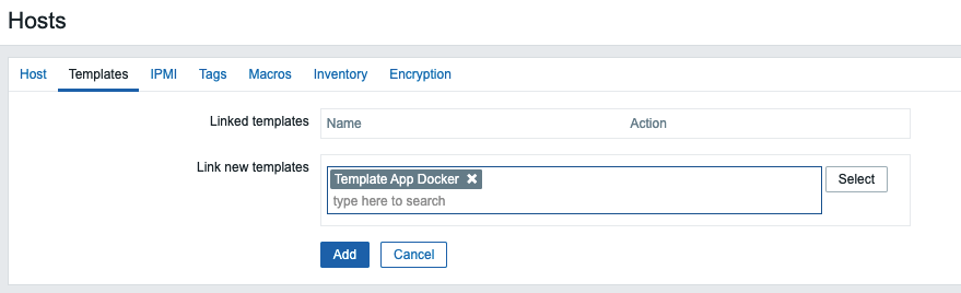 Host templates