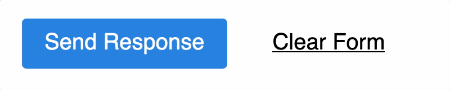 Animation of a blue button becoming darker on hover and underlined text losing the underline on hover.