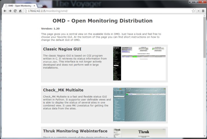 OMD default home page