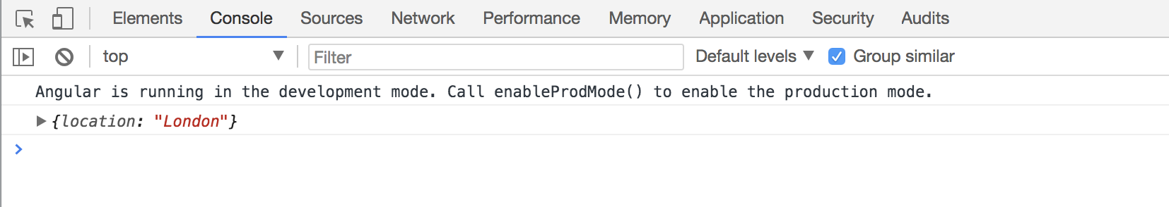 Output from console after updating the sendToAPIXU method