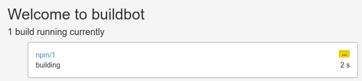 Buildbot in progress build