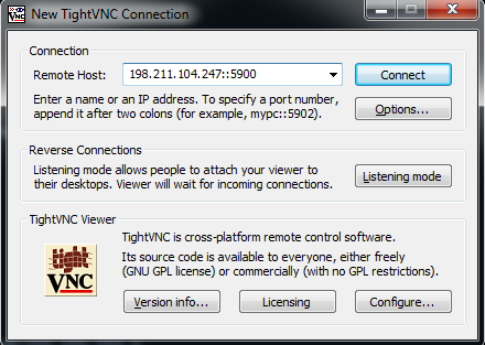 VNC PORT vnc port: