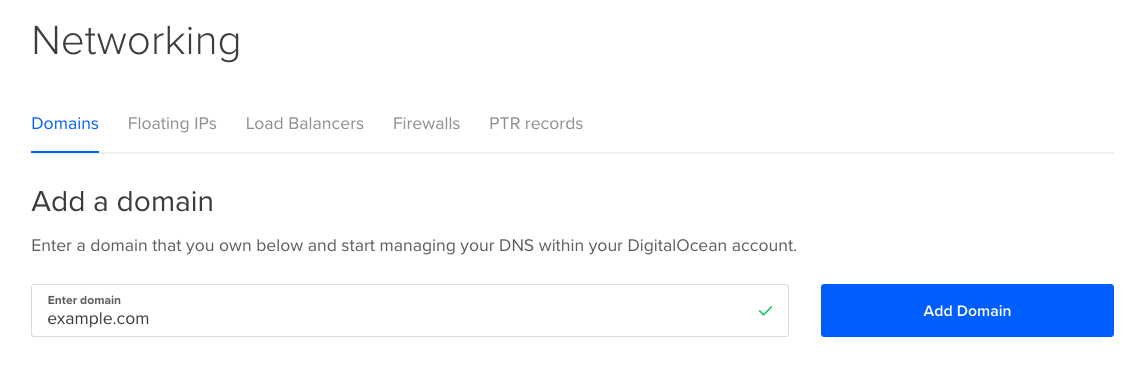 add a domain