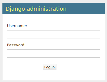 Django admin login