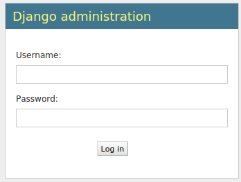 Django admin login