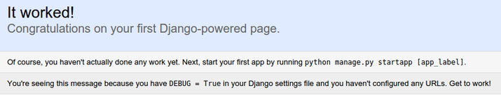 Django default index