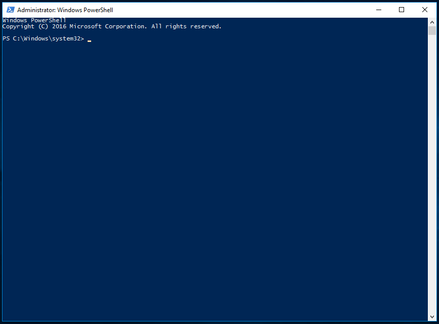 Windows 10 PowerShell