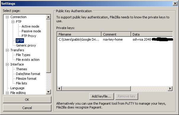 FileZilla Key Manager