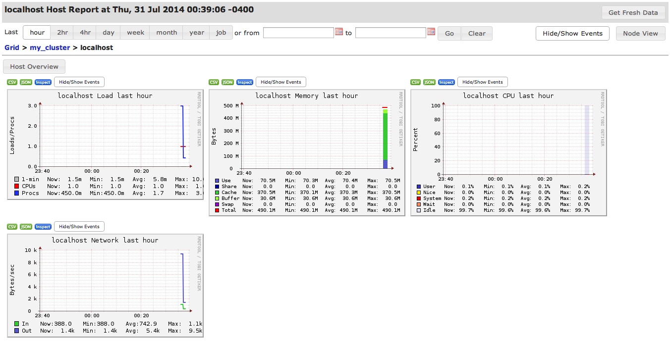 Ganglia Localhost