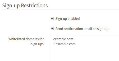 GitLab restrict sign-ups by domain