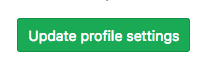 Кнопка обновления настроек профиля GitLab
