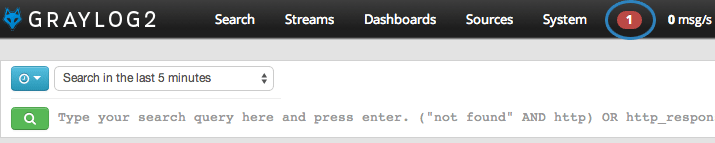 Graylog2 Dashboard