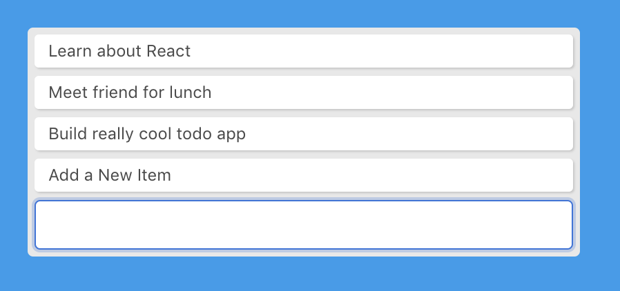 Create function in the to-do app