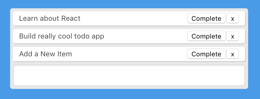 To-do app with delete button