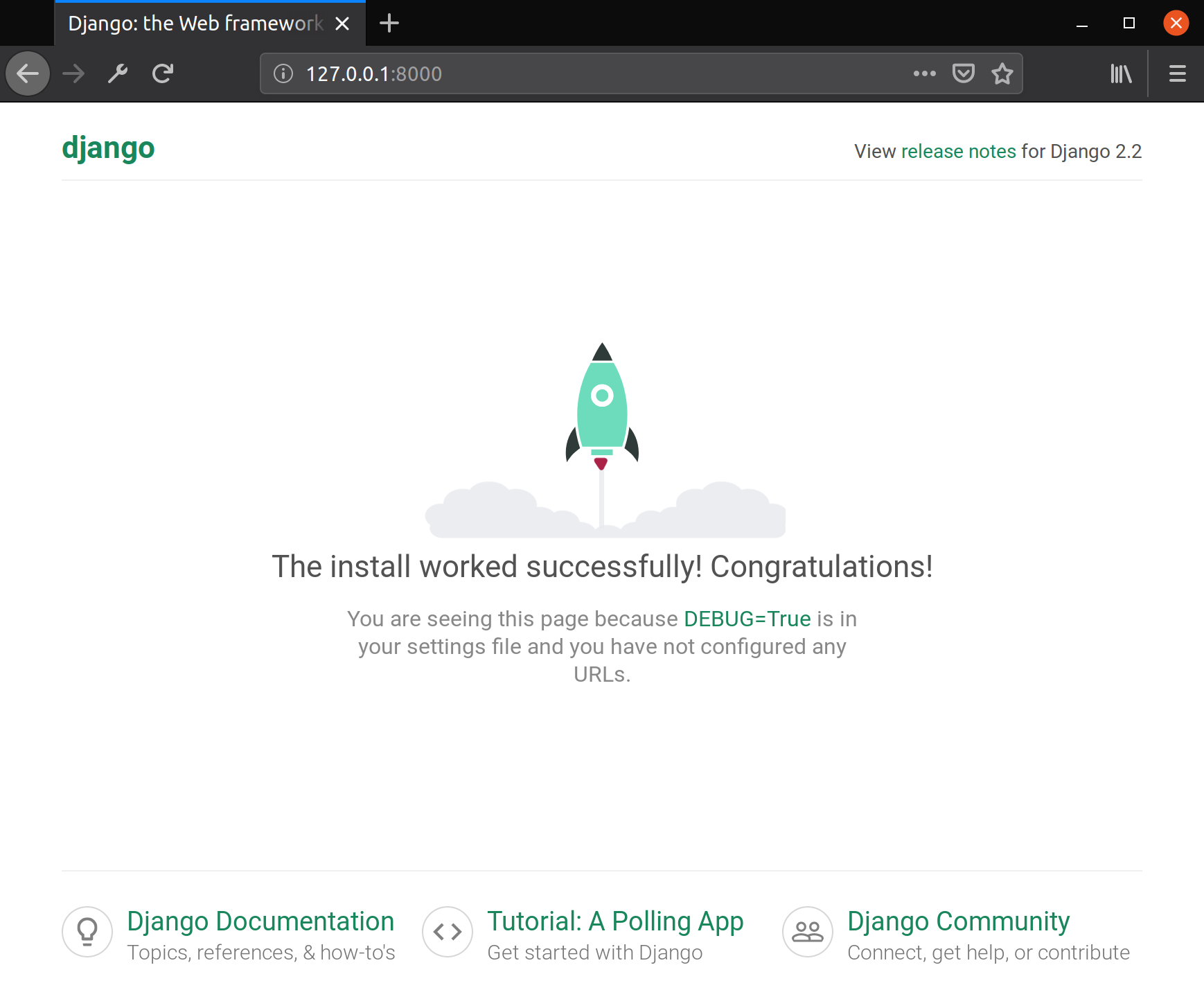 Первый проект на django