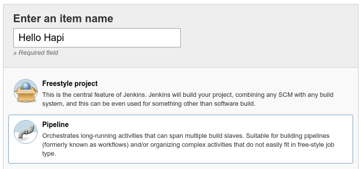 Jenkins pipeline type