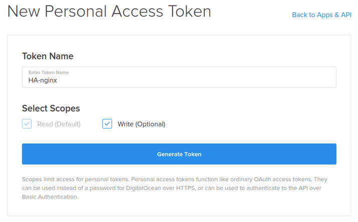 Personal access token. Personal token. Keepalived zerroconfig.