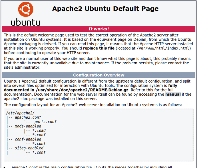 Ubuntu 14.04 Apache default