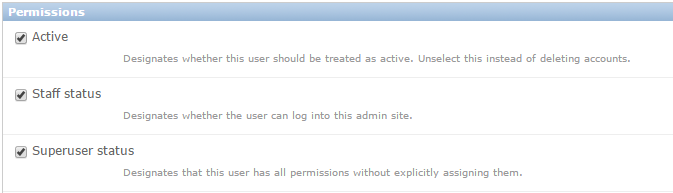 Permissions Check-Boxes