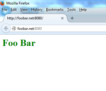 Página de índice de foobar.net