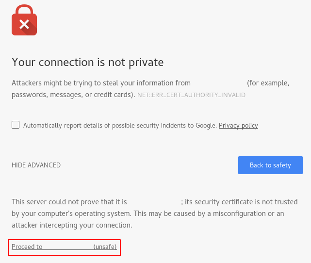 Self signed ssl certificate for nginx