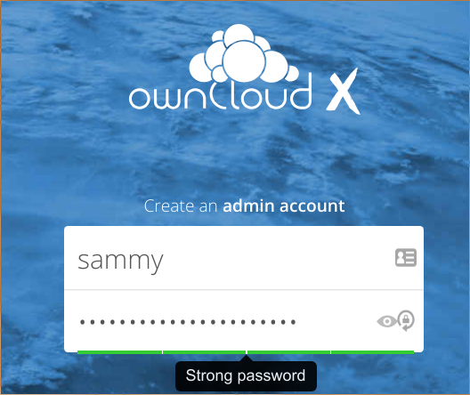 Cuenta de administrador de ownCloud