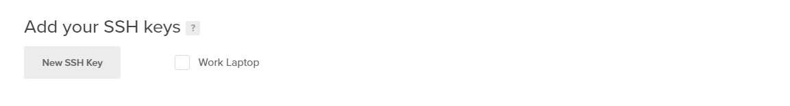 Screenshot of uploaded key with box checked