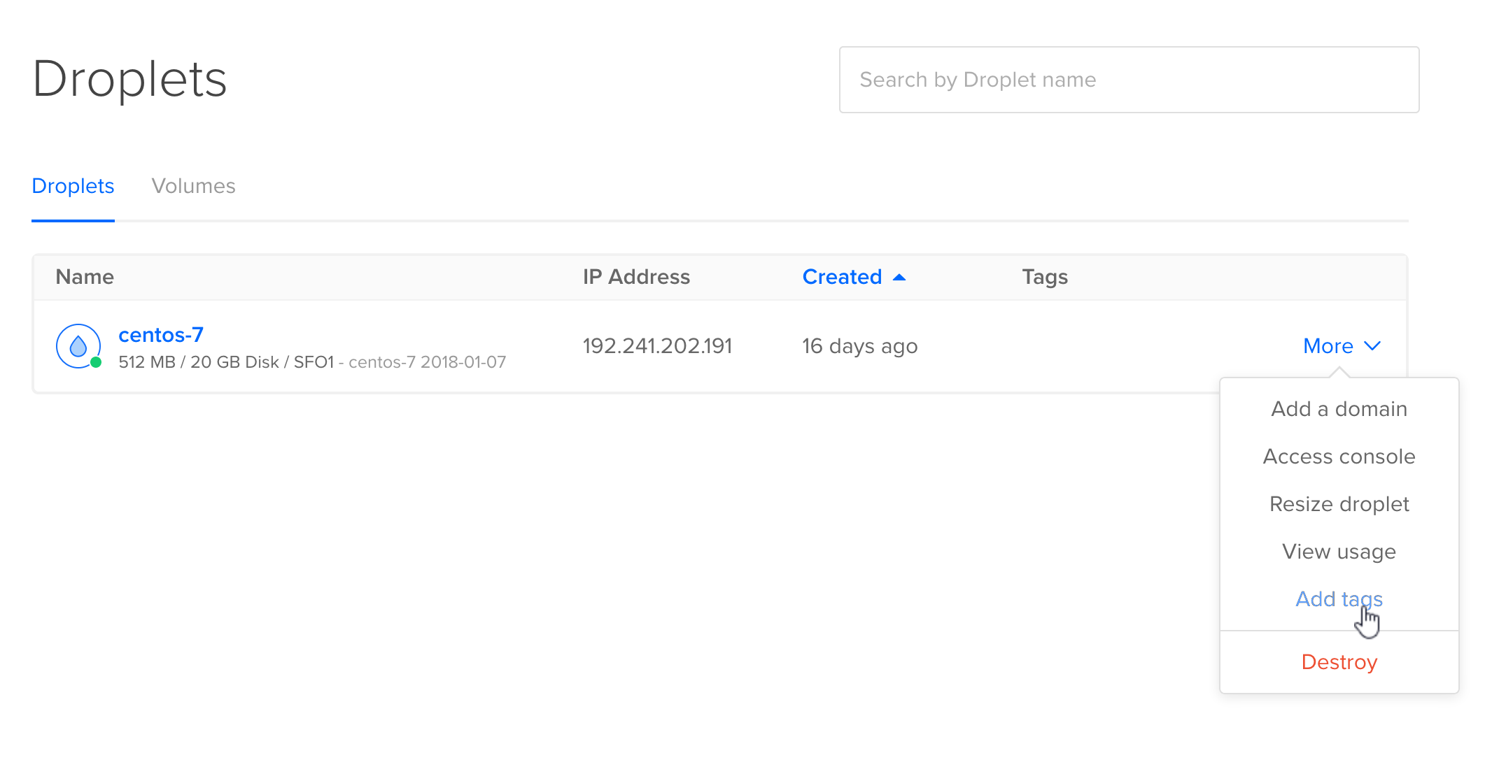 How To Tag DigitalOcean Droplets DigitalOcean