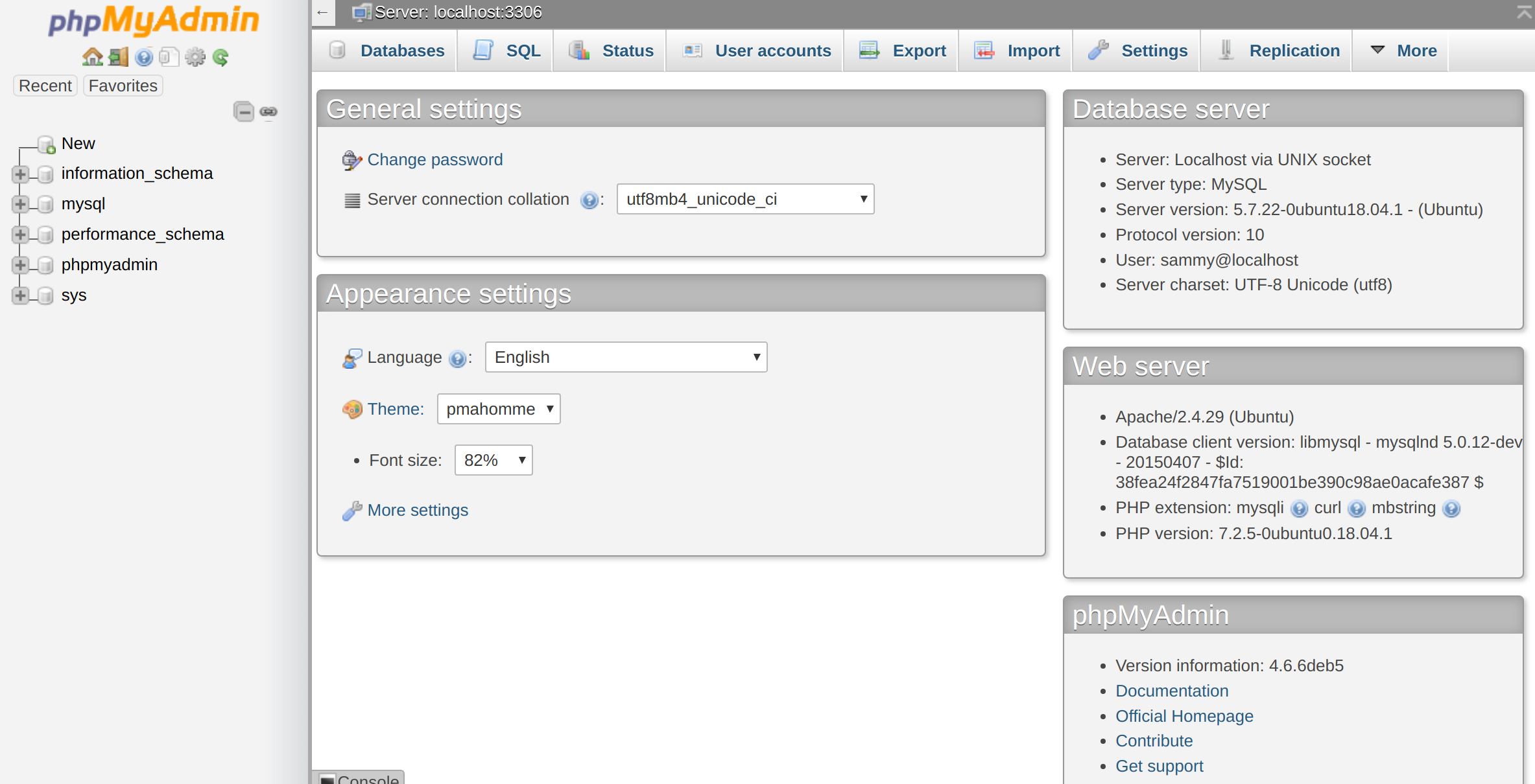 vesta phpmyadmin config