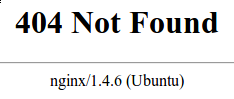 nginx 404 not found