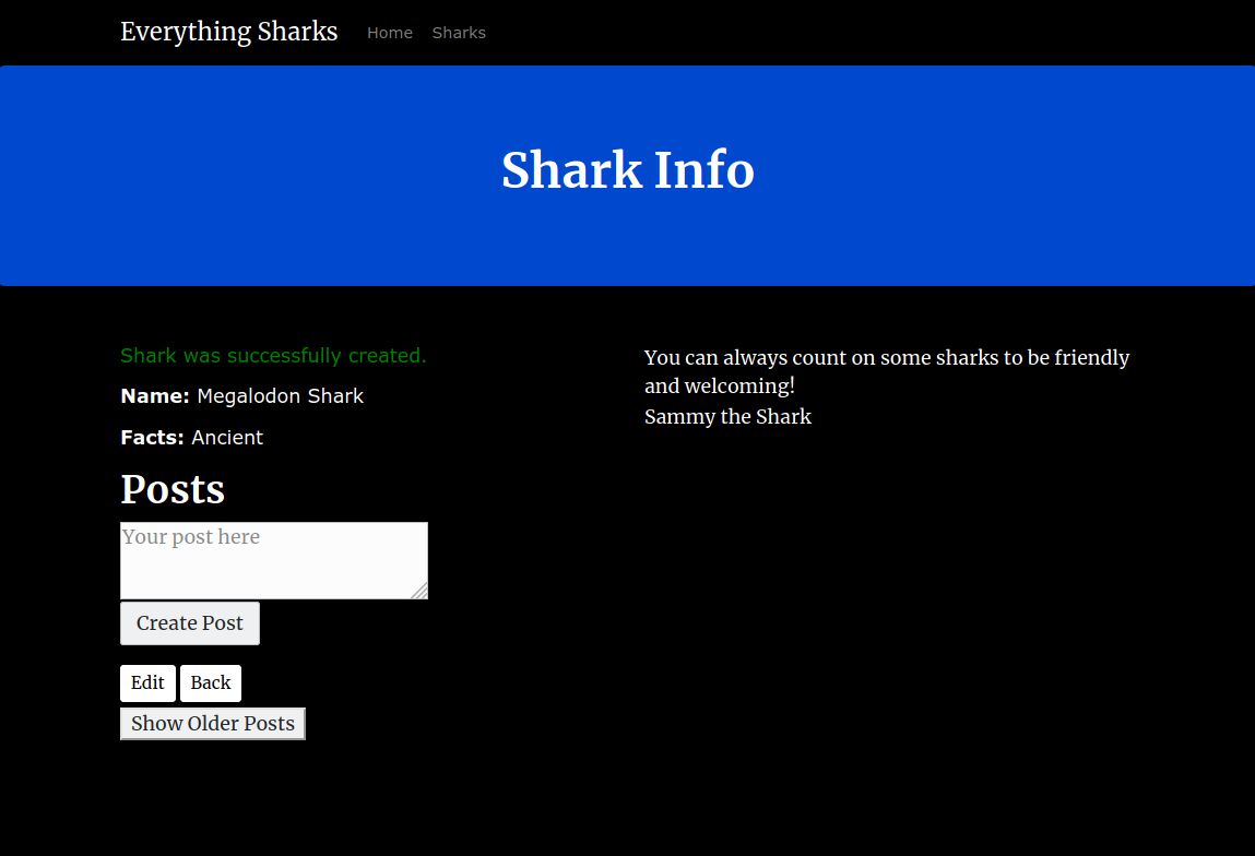 Shark Output