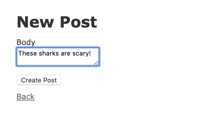 New Shark Post