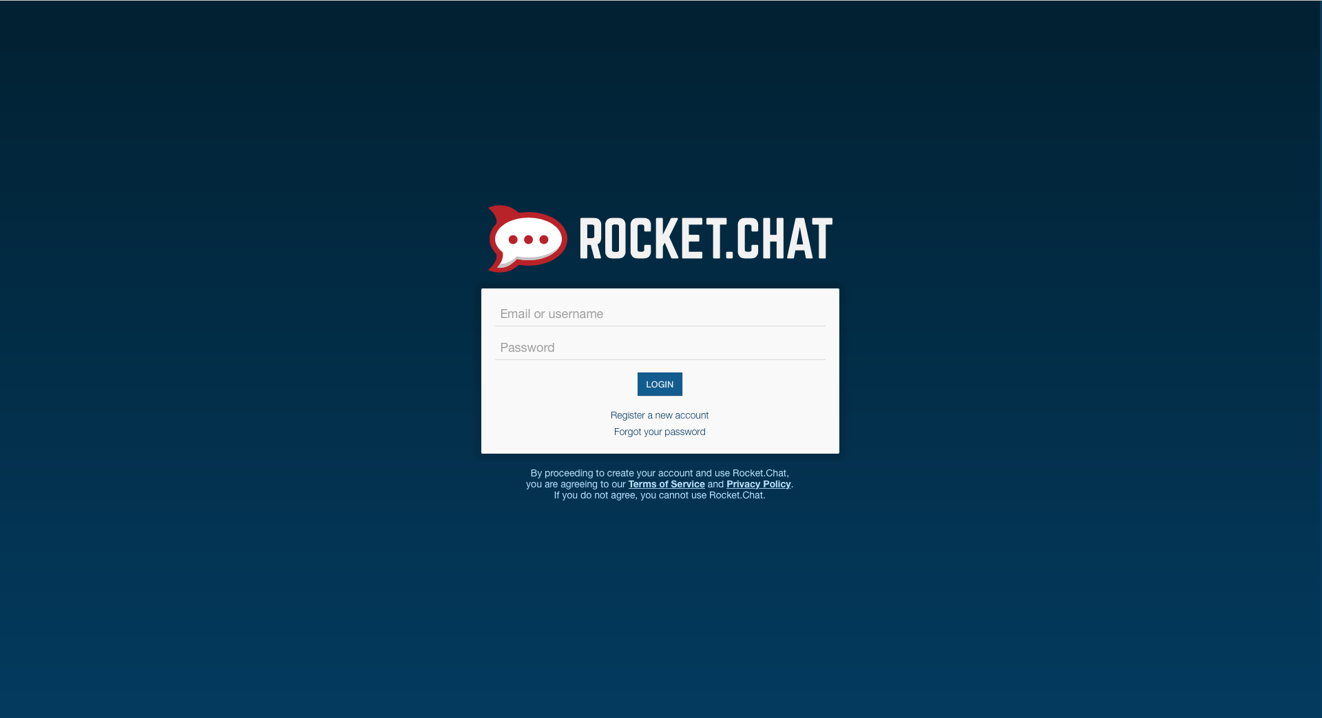 give rocketchat server a url