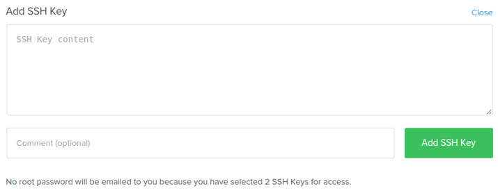 SSH key prompt