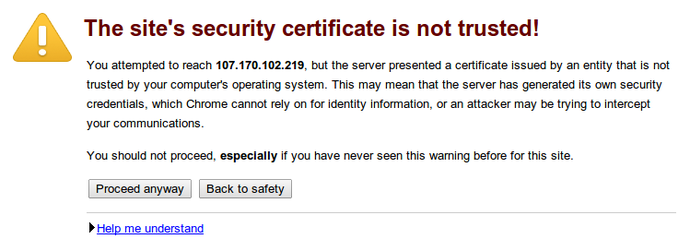 Nginx SSL warning