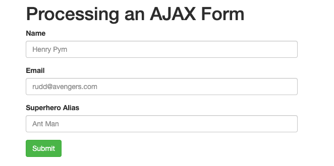 Getting Started  Handling Form Submission