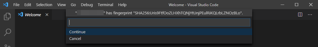 visual studio code remote ssh key