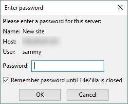 Password Dialogue