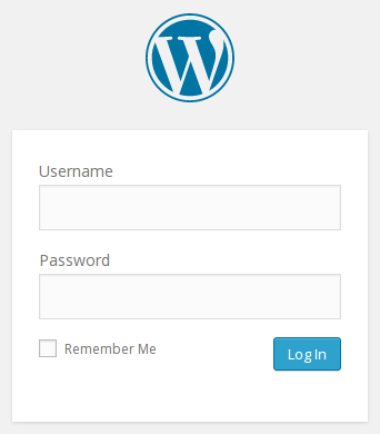 WordPress login