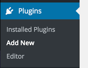 WordPress Plugins Menu