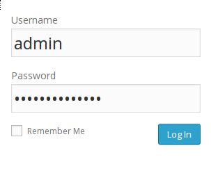 WordPress login