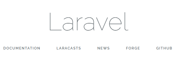 Laravel's landing page