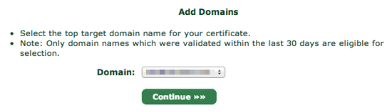 Choose Domain